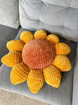 Crochet Sunflower Pillow